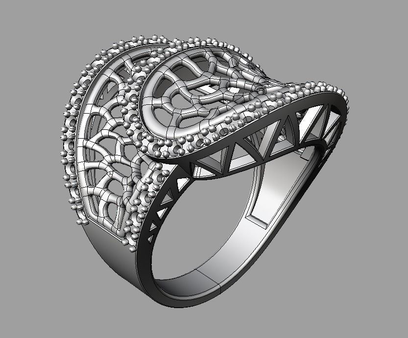 Ring for Woman or Girl 3D print model_1