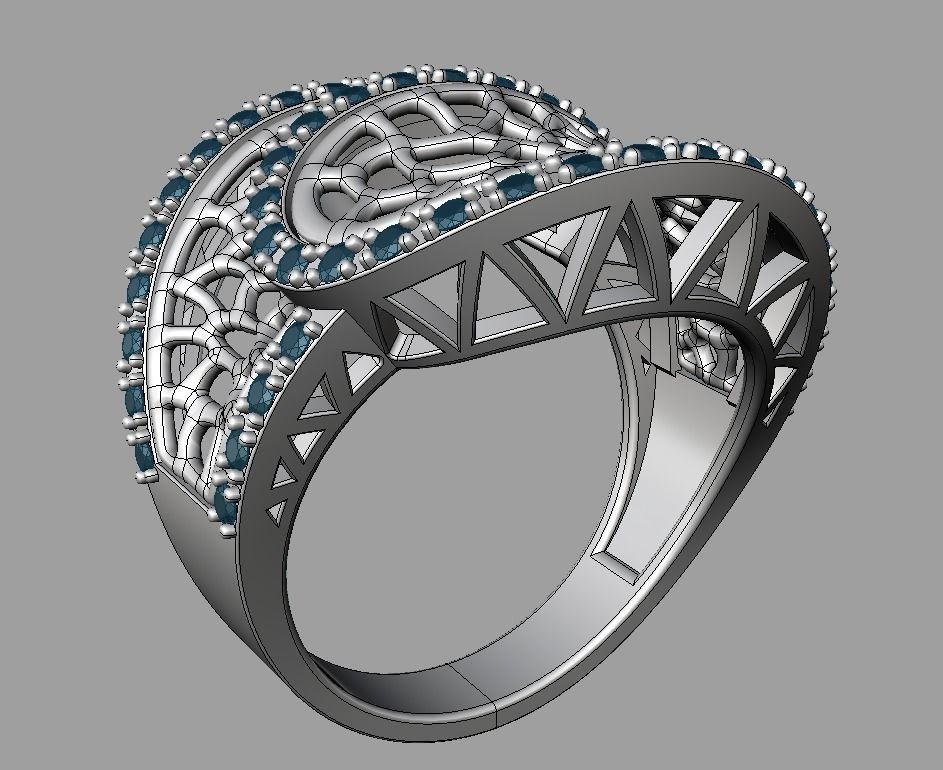 Ring for Woman or Girl 3D print model_8