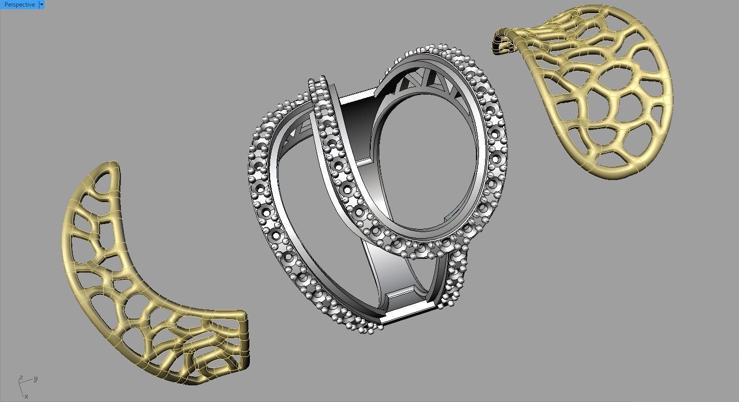 Ring for Woman or Girl 3D print model_16