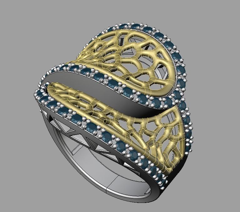Ring for Woman or Girl 3D print model_12