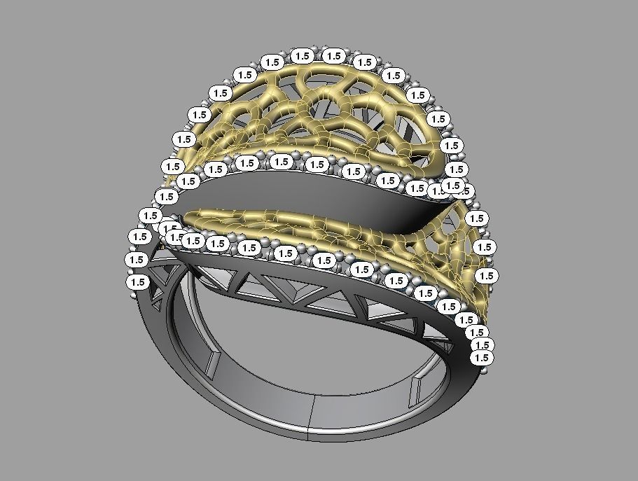Ring for Woman or Girl 3D print model_10