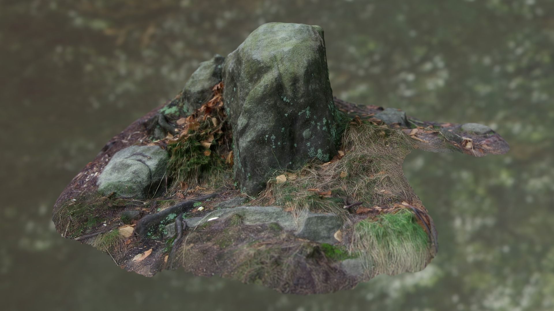 Demo Sandstone Rock Formation 3D model_0