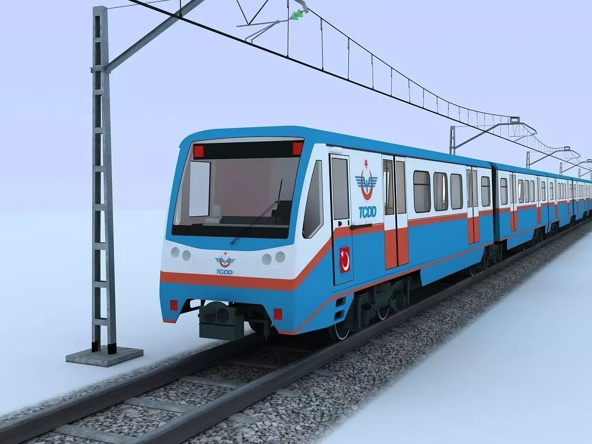 SUBURBAN TRAIN 3D model_0