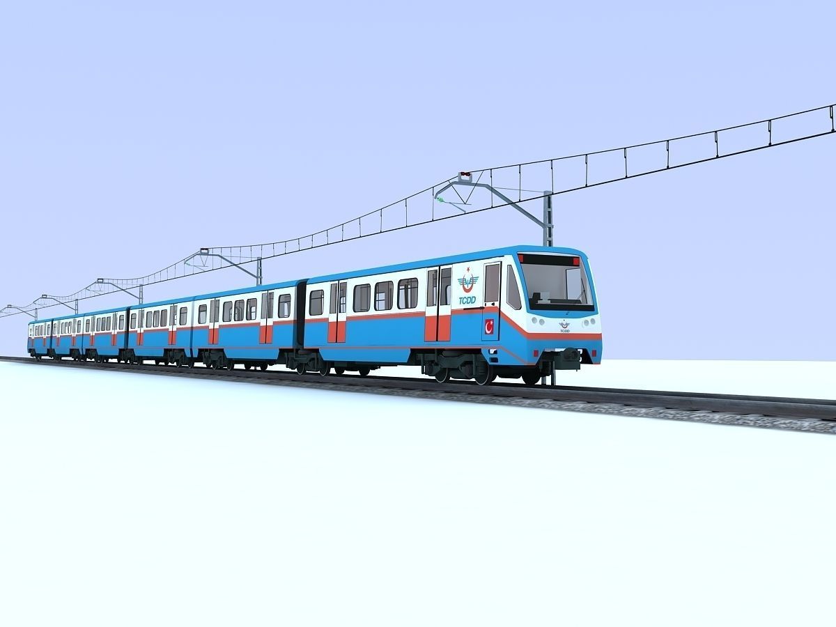SUBURBAN TRAIN 3D model_5