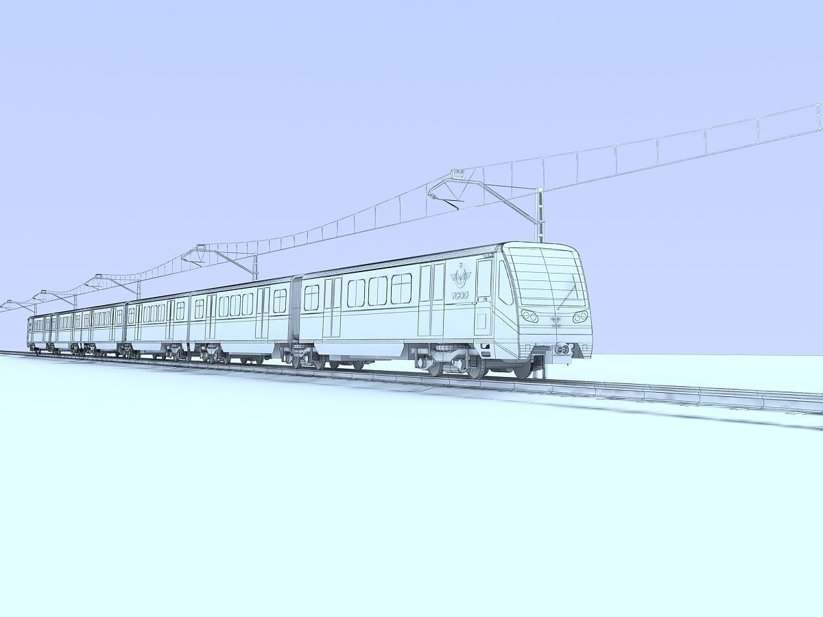 SUBURBAN TRAIN 3D model_7