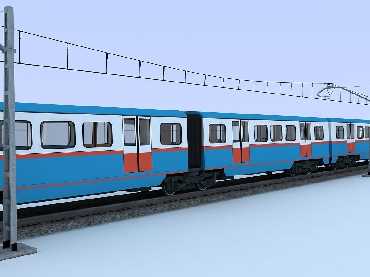 SUBURBAN TRAIN 3D model_2