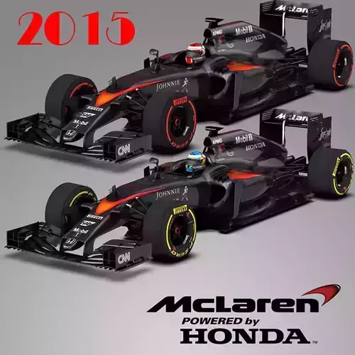 Mclaren MP4 30 Low-poly 3D model