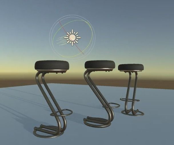 Barstool bar stool Free low-poly 3D model_15