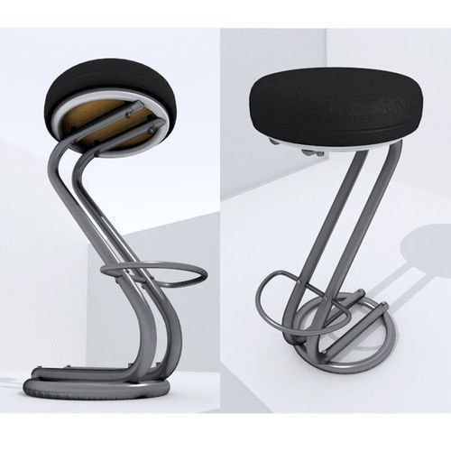 Barstool bar stool Free low-poly 3D model_25