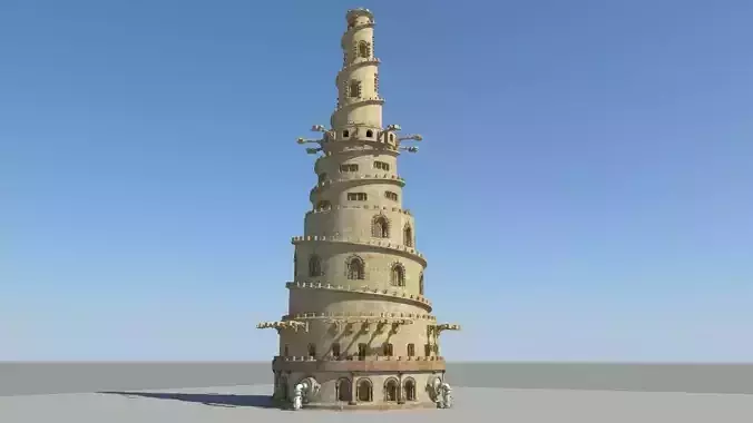 Tower of Babel 3D model