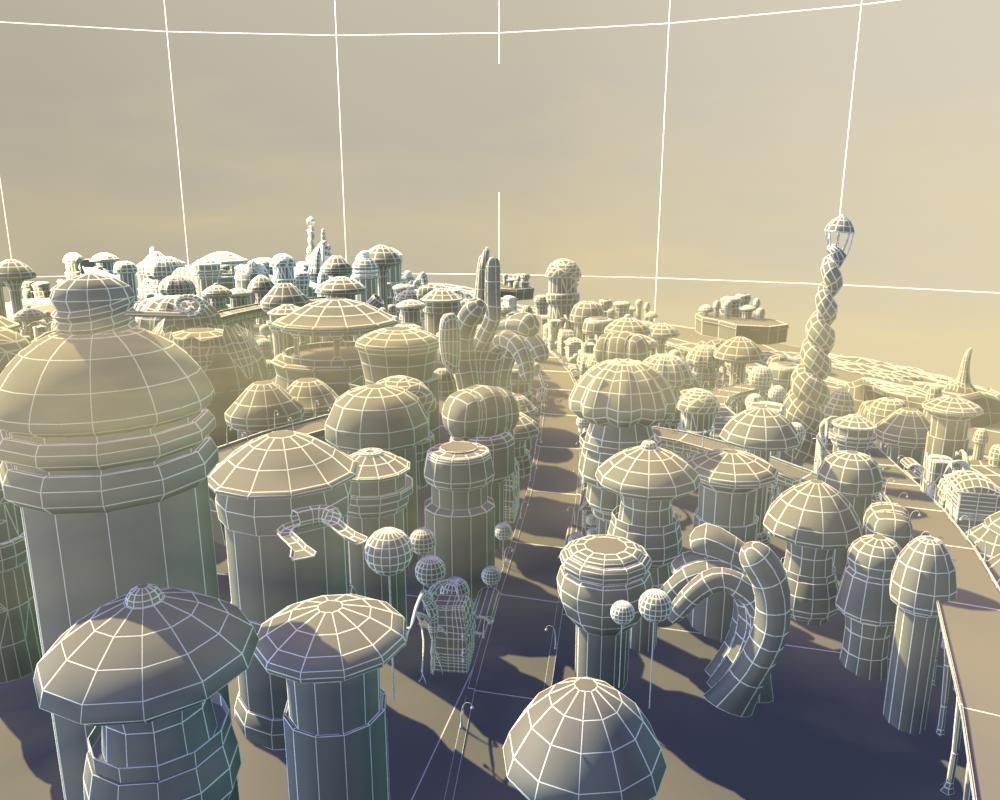 Cartoon City 02 3D model_10