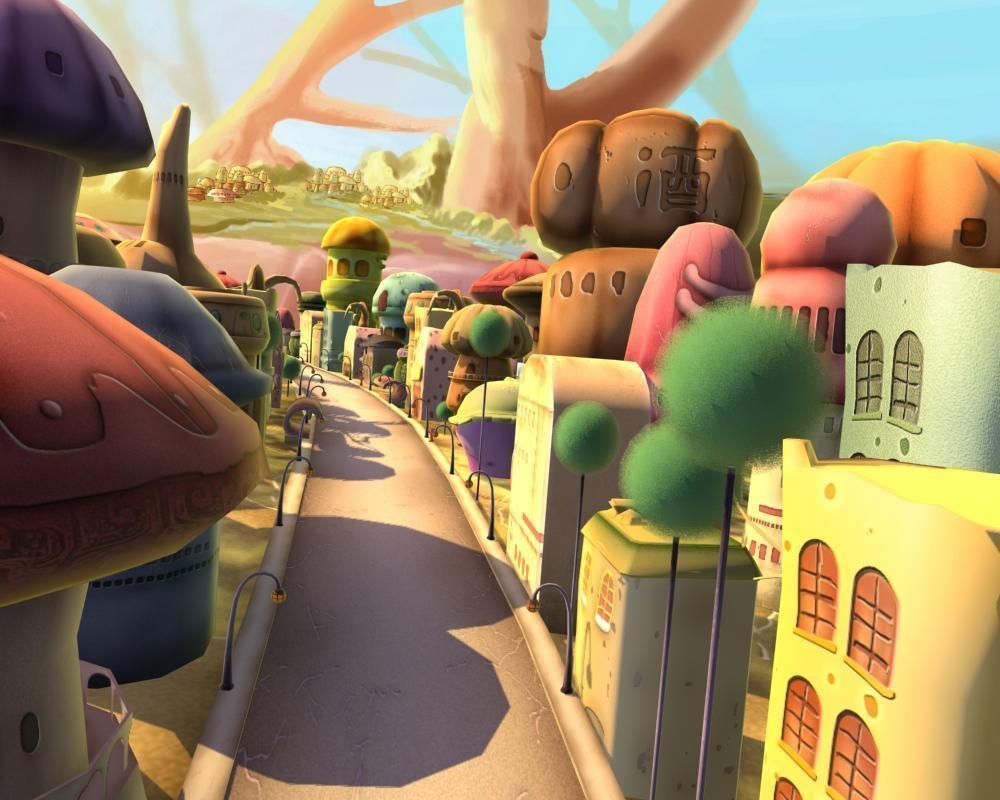 Cartoon City 02 3D model_1