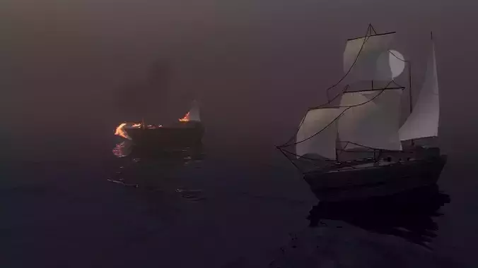 Pirate Ship - SCENE NOT INCLUDED Only the ship Free 3D model