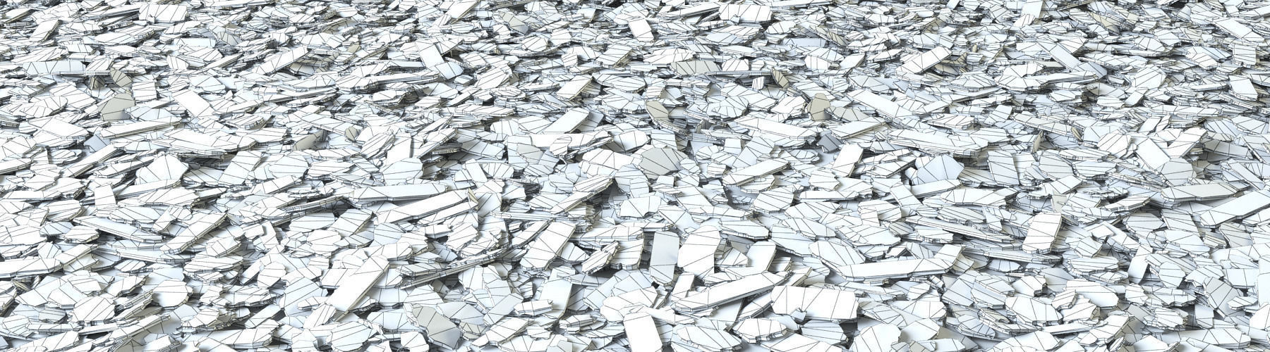 Mulch of pine bark 3D model_3
