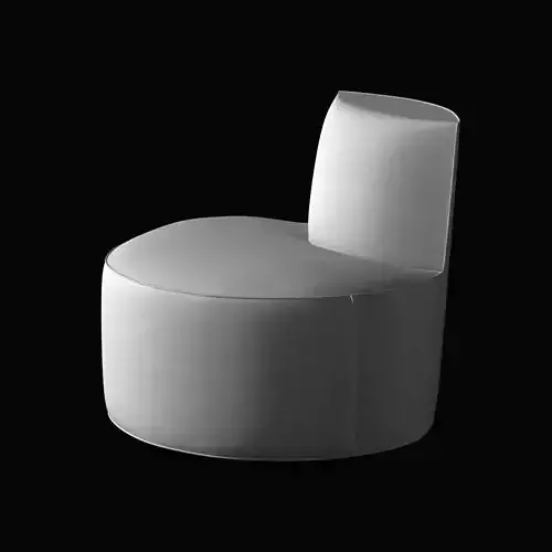 Tacchini baobab round armless chair 3D model