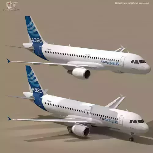A320-200 airbus 3D model