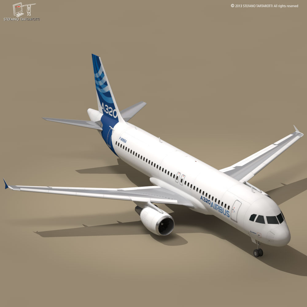 A320-200 airbus 3D model_3