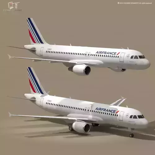 A320-200 air france 3D model