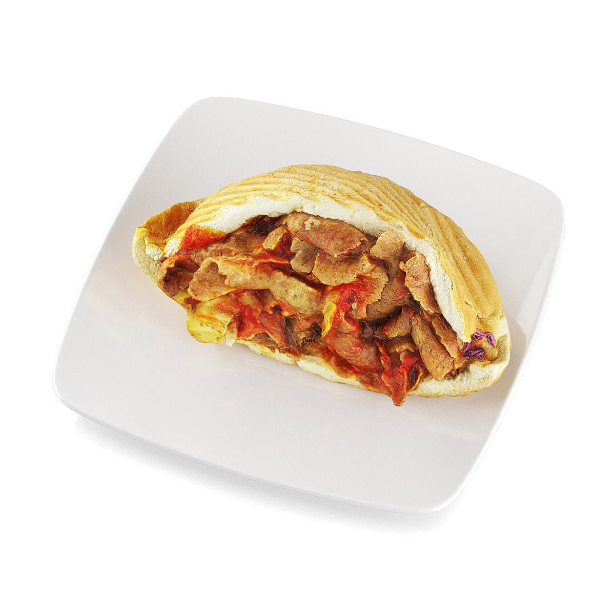 Doner kebab 3D model_2