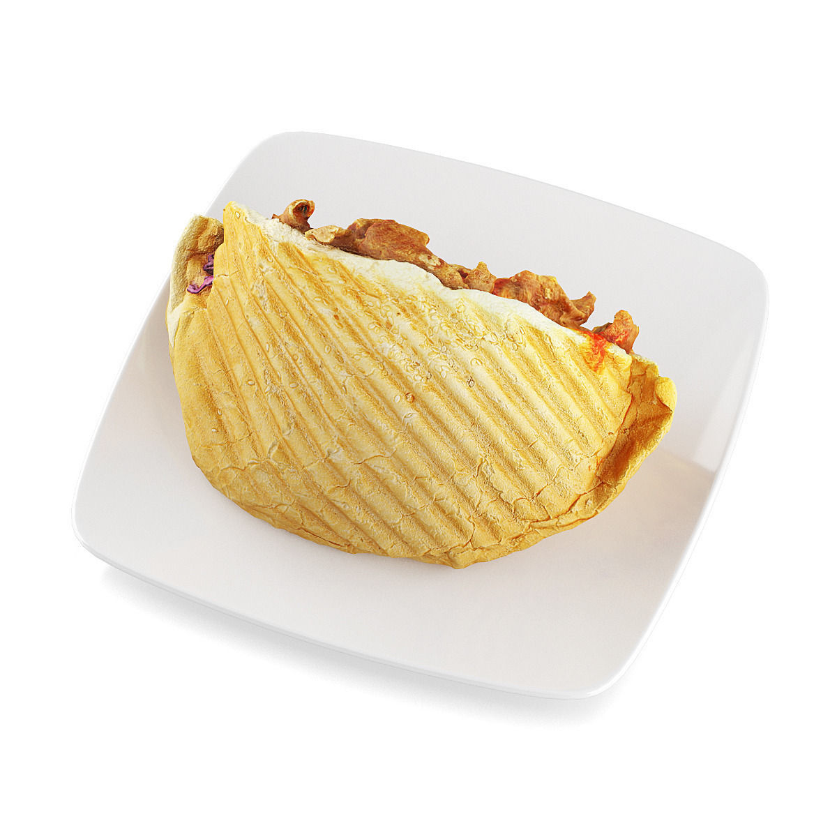 Doner kebab 3D model_6