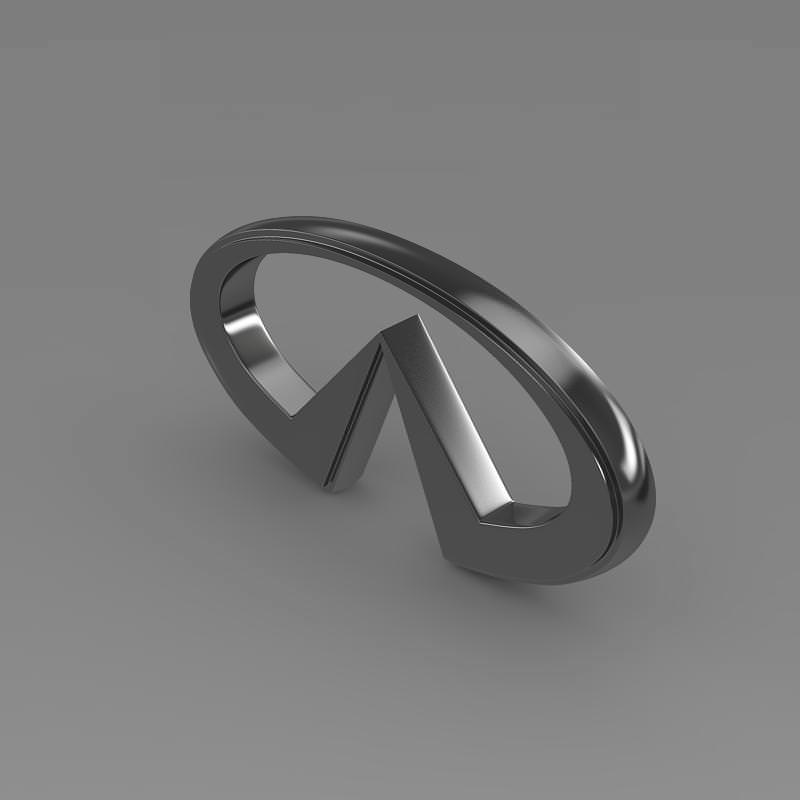 Infiniti Logo 3D model_5