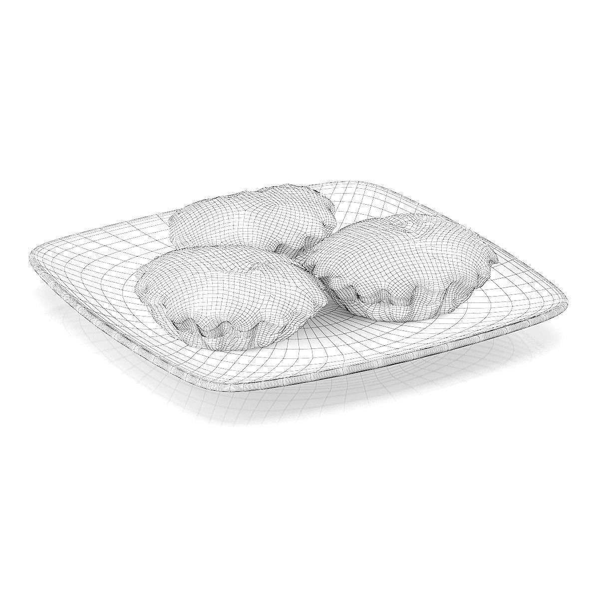 Cupcakes with filling 3D model_1