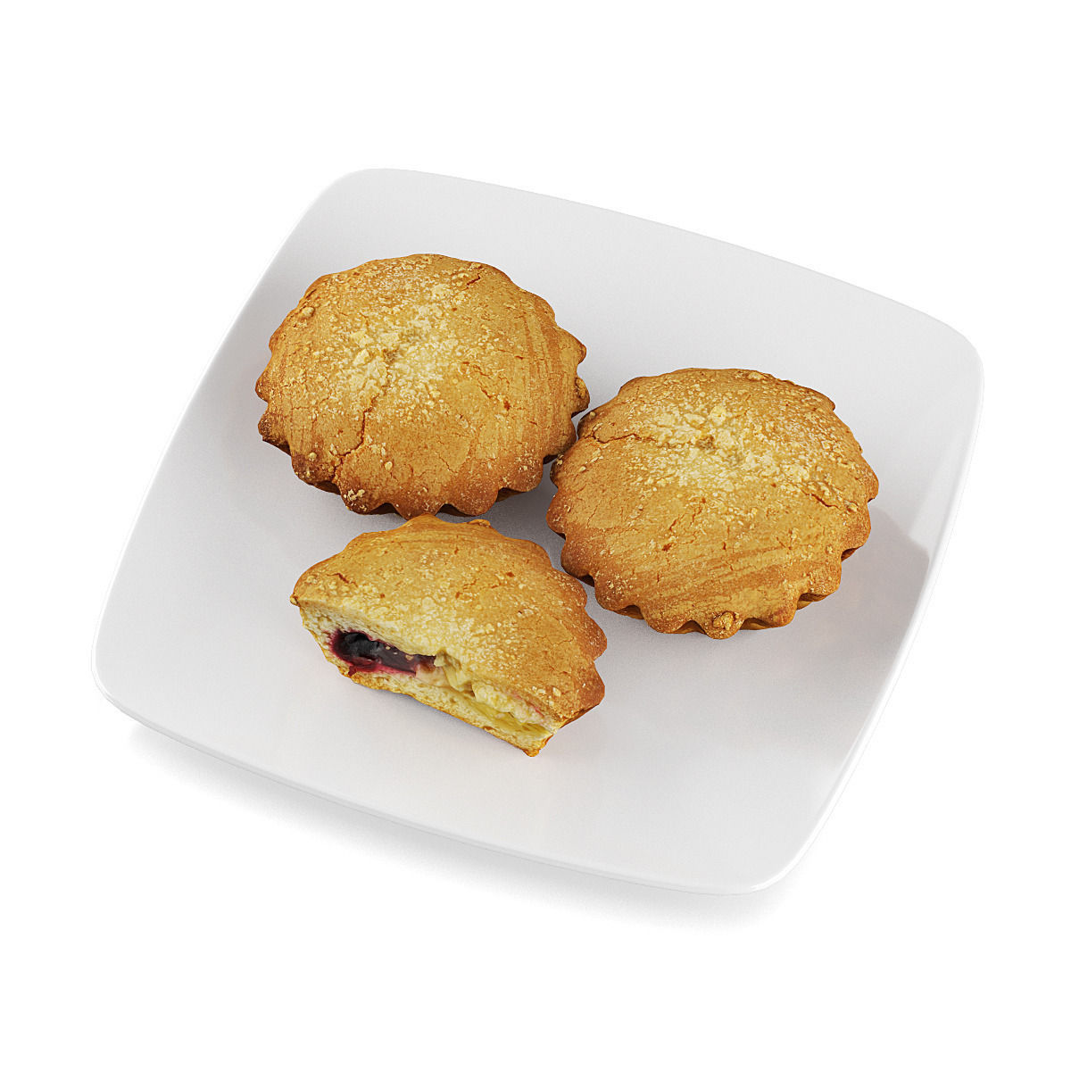 Cupcakes with filling 3D model_4