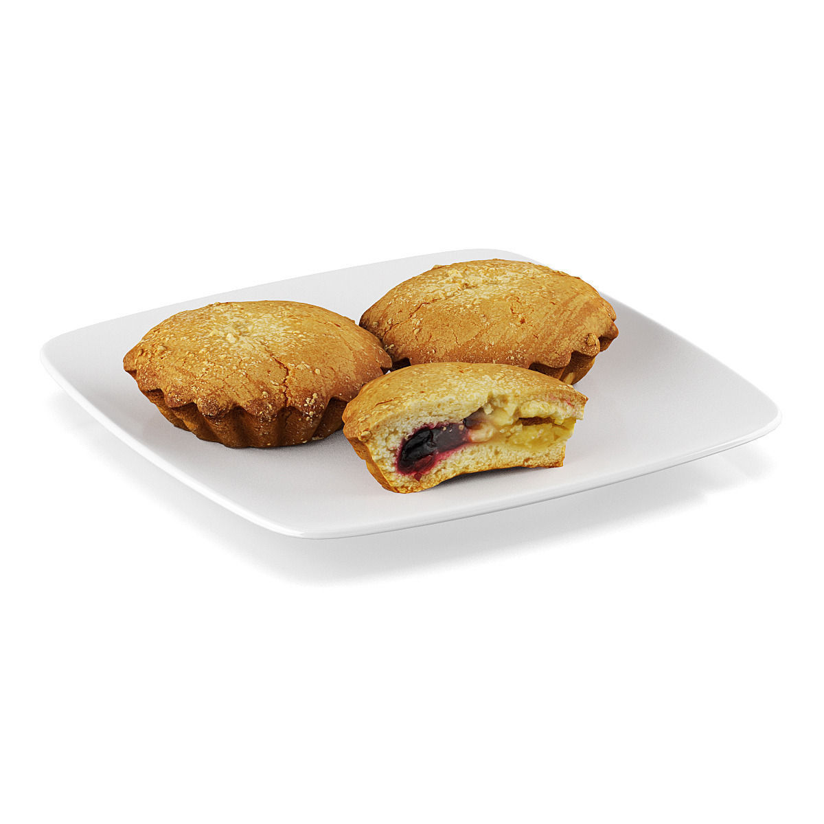 Cupcakes with filling 3D model_2