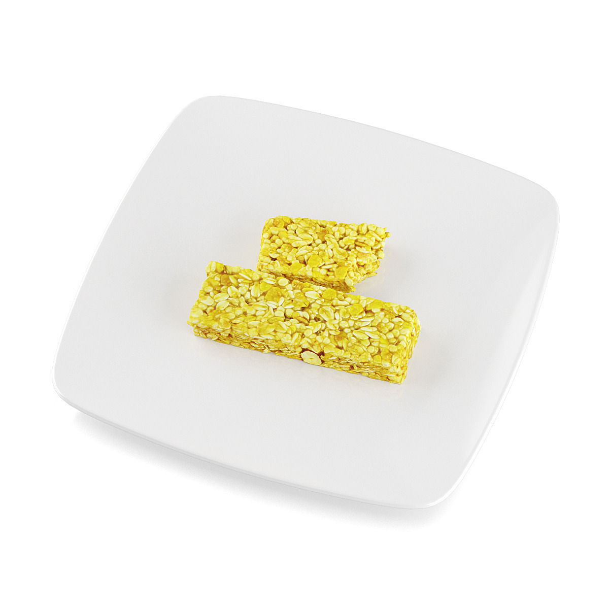 Muesli bar 3D model_7