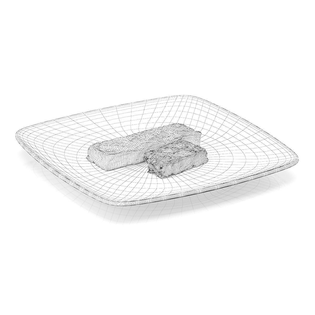 Muesli bar 3D model_1