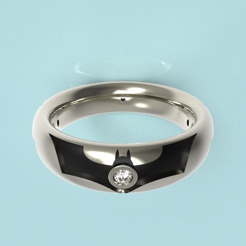 Ring Batman 3D print model_1