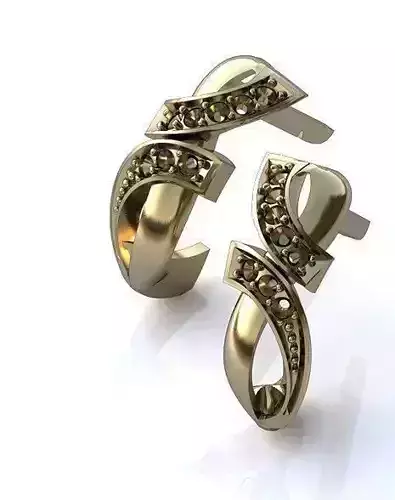 eight earrings 3D print model