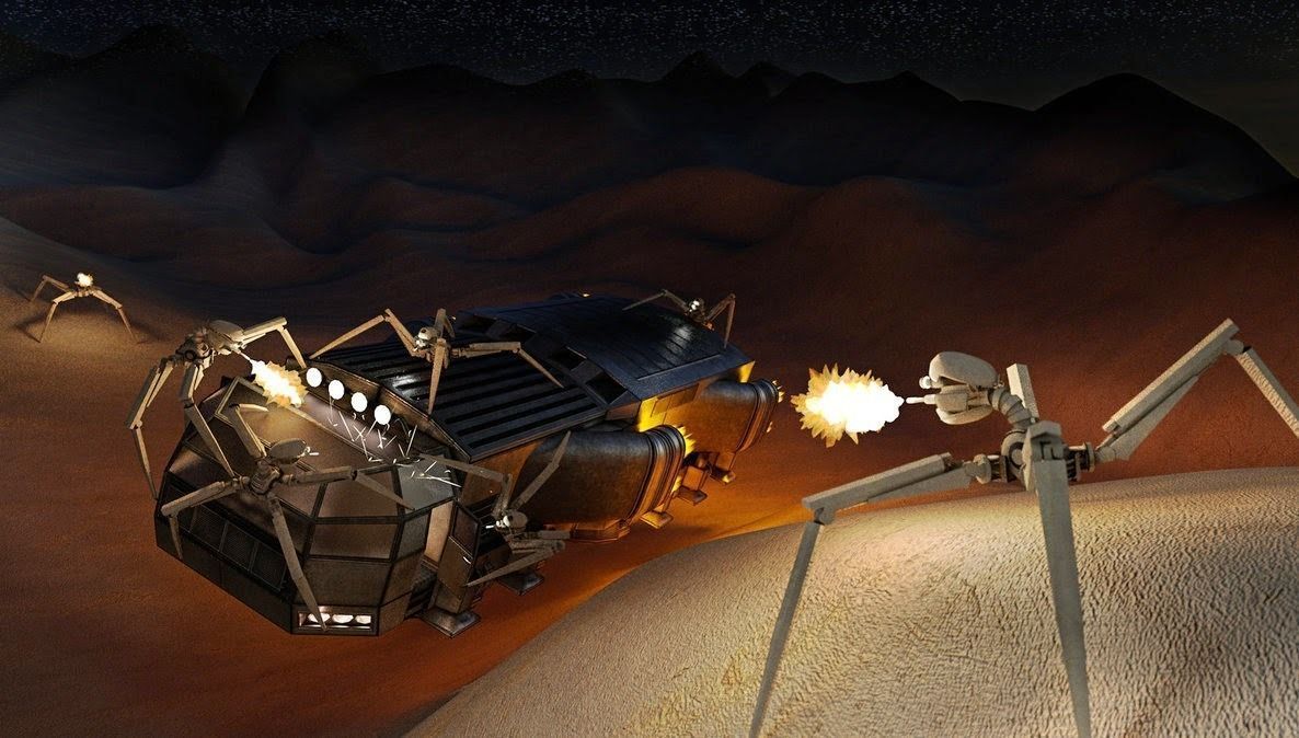 Futuristic Freighter Free low-poly 3D model_8