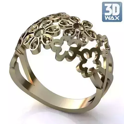 Ring flower m3 3D print model