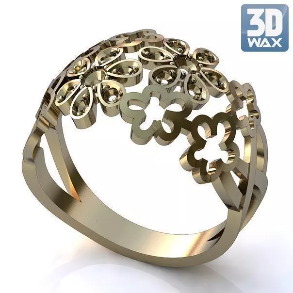 Ring flower m3 3D print model_0