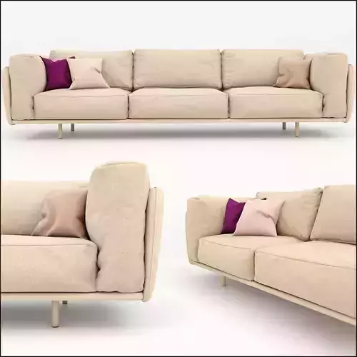 Sofa with pillows