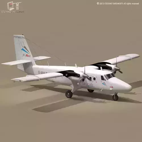 DHC6 Twin Otter 3D model
