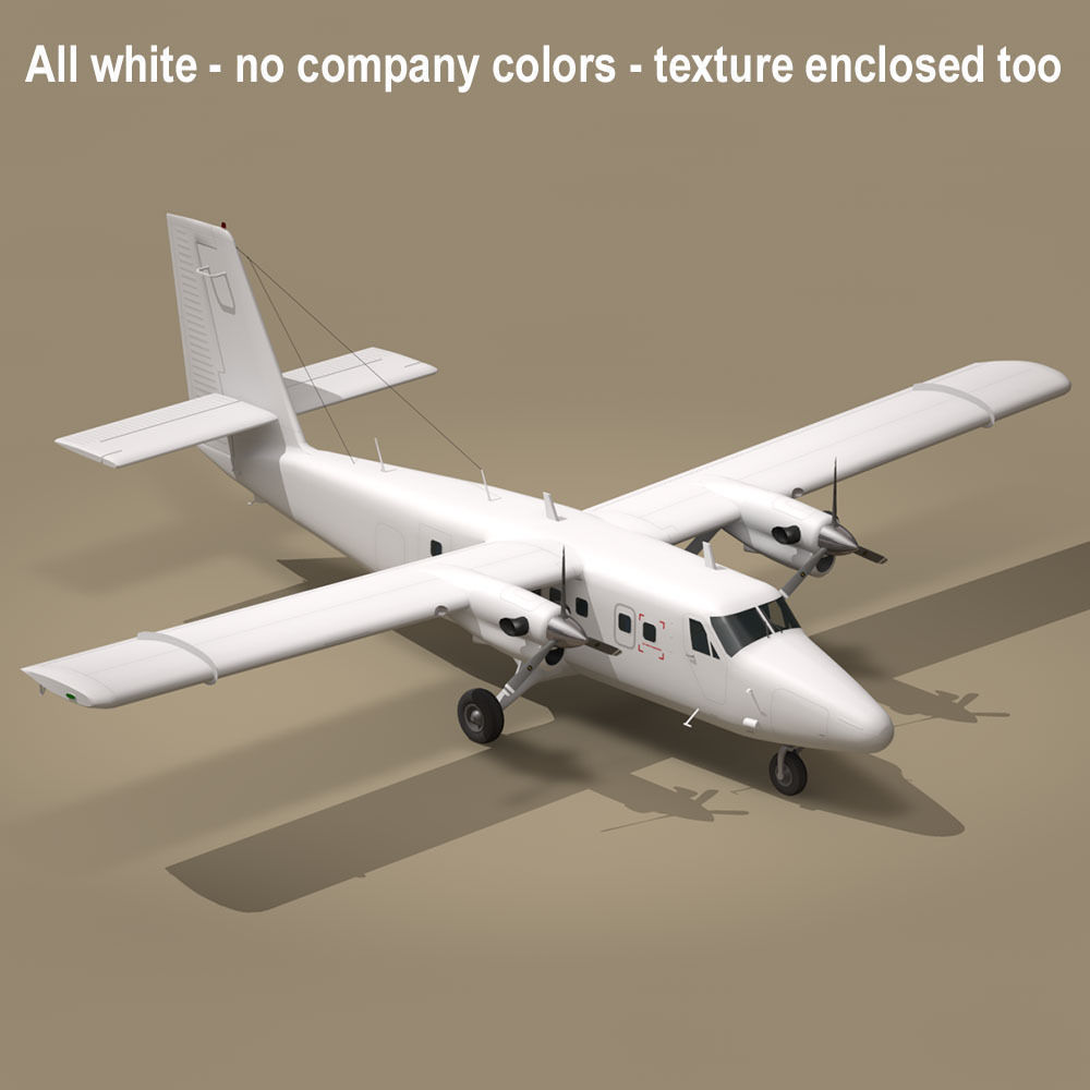 DHC6 Twin Otter 3D model_8