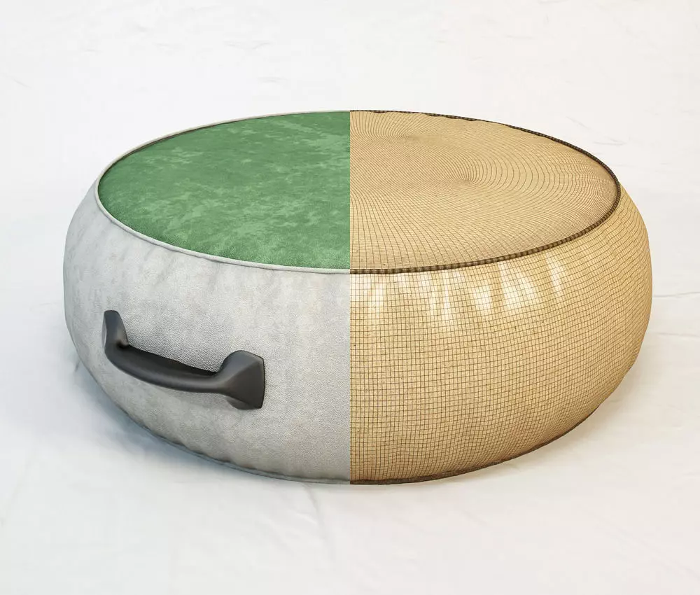 DIESEL Chubby Chic pouf L by Moroso Free 3D model_0
