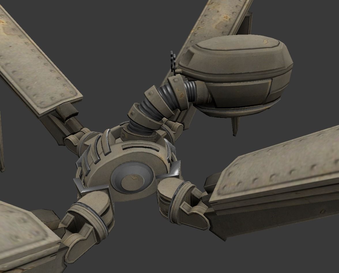 Gun Bot Free low-poly 3D model_32