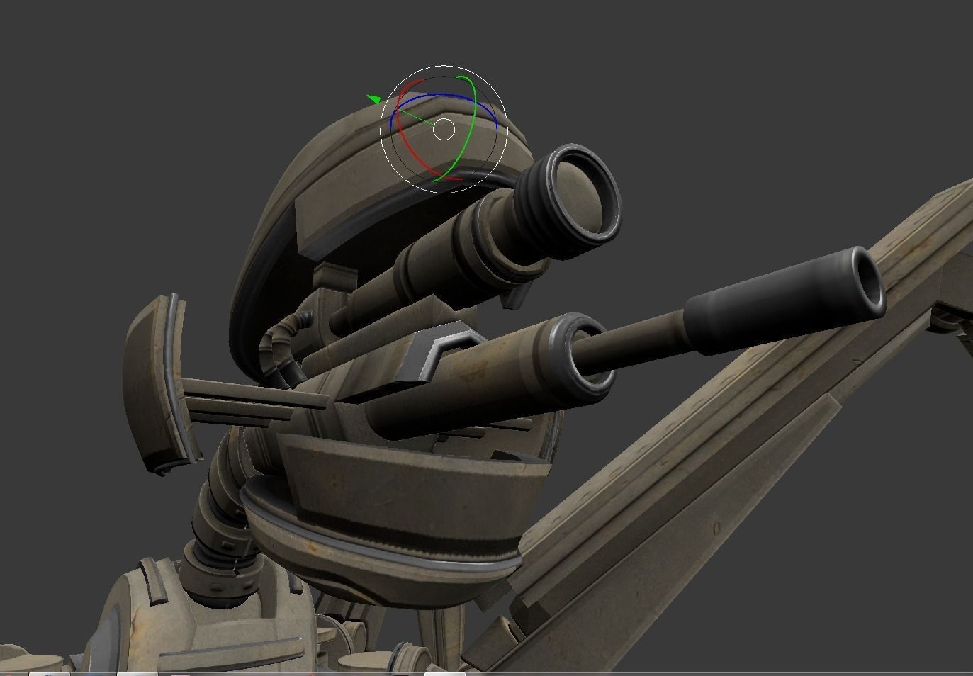 Gun Bot Free low-poly 3D model_33