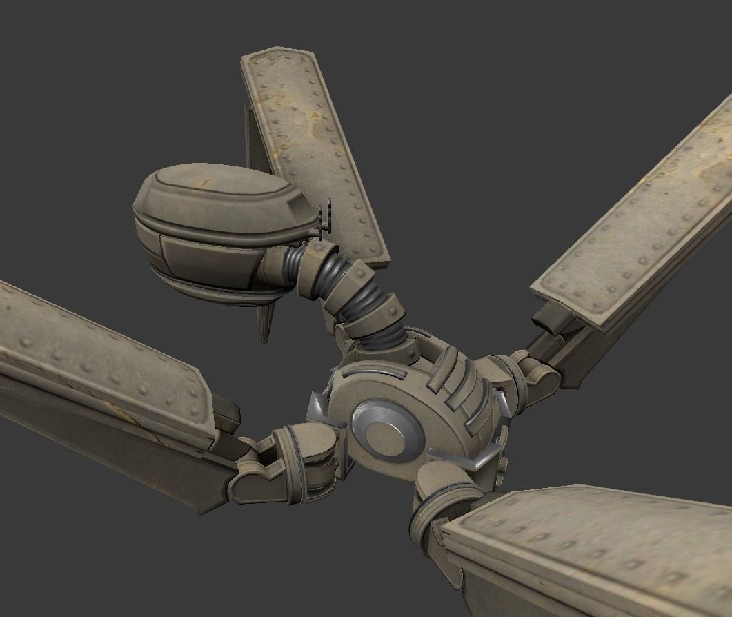 Gun Bot Free low-poly 3D model_17