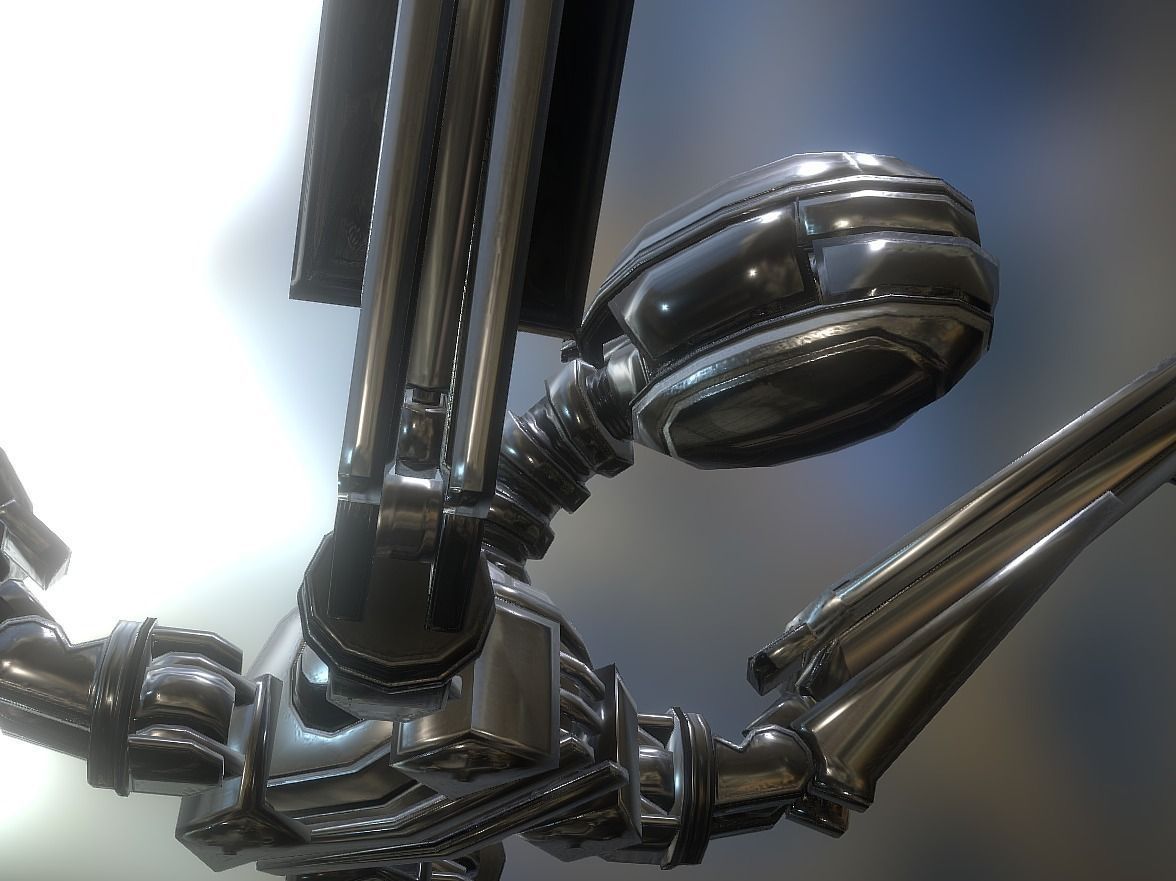 Gun Bot Free low-poly 3D model_6