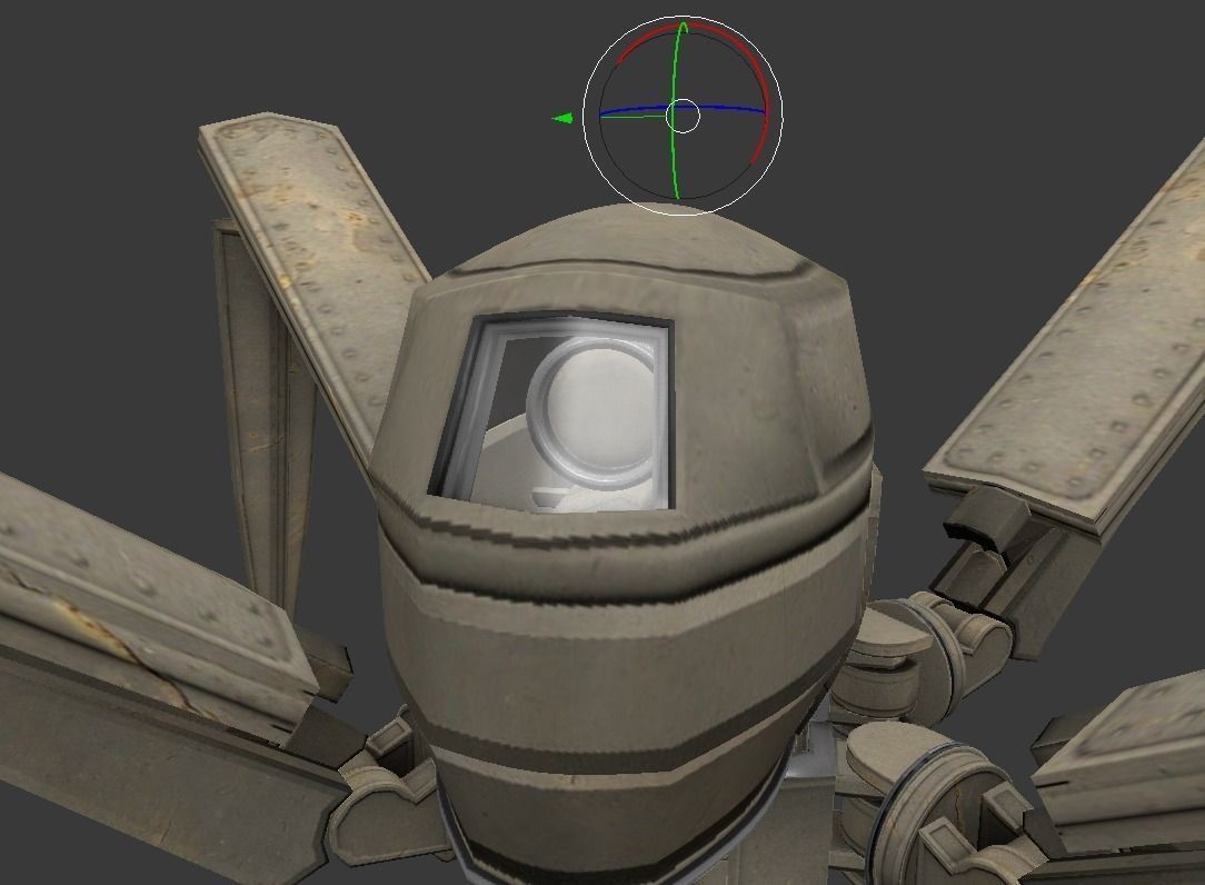 Gun Bot Free low-poly 3D model_22