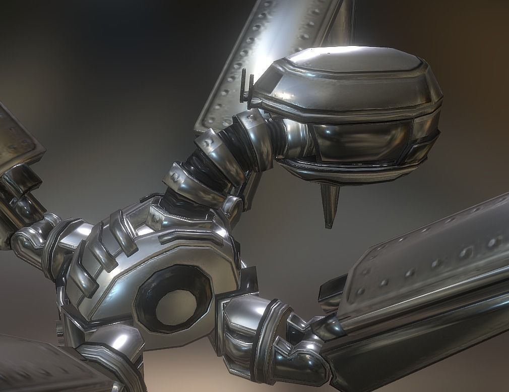 Gun Bot Free low-poly 3D model_12