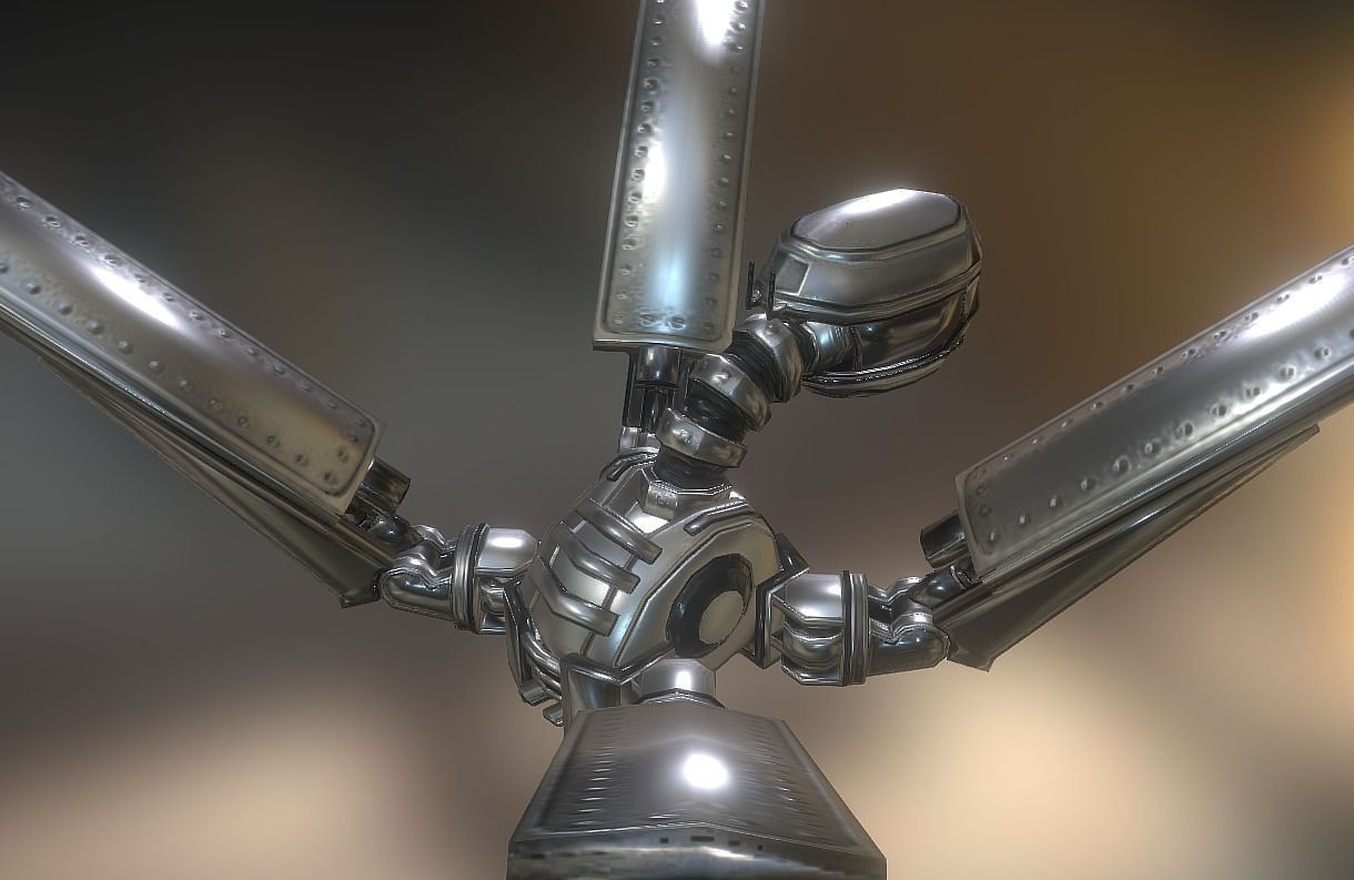 Gun Bot Free low-poly 3D model_23