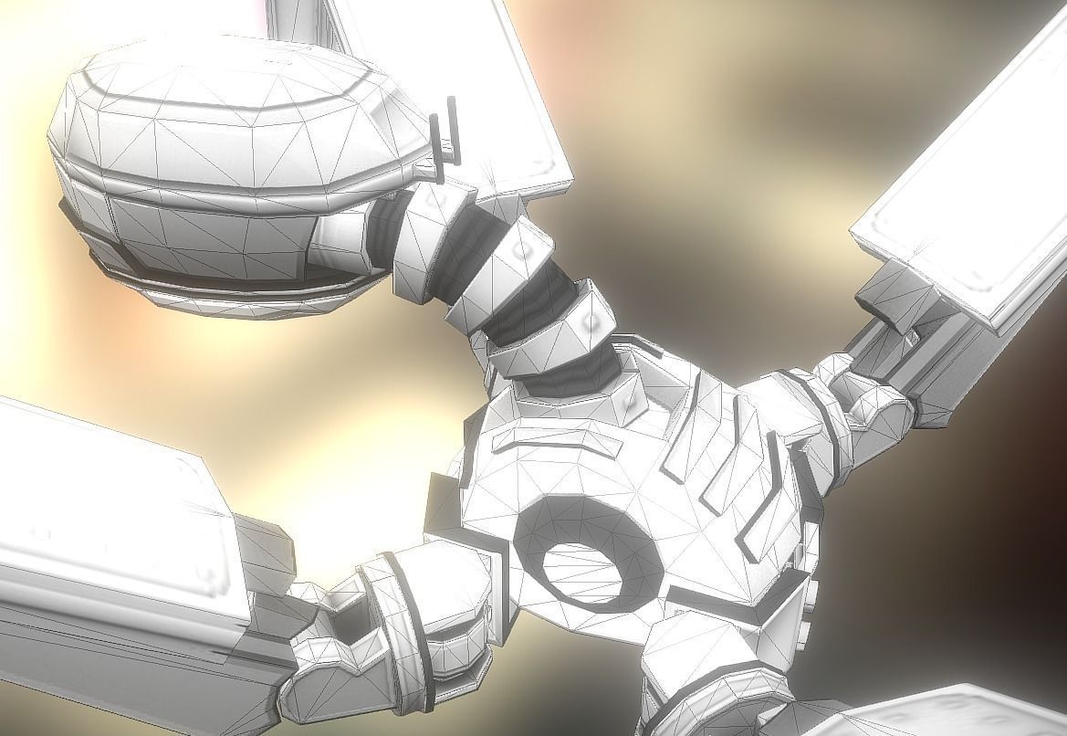 Gun Bot Free low-poly 3D model_9