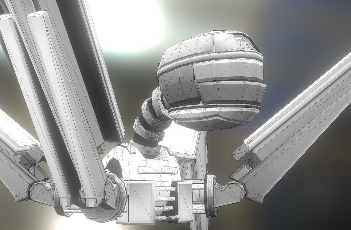 Gun Bot Free low-poly 3D model_16