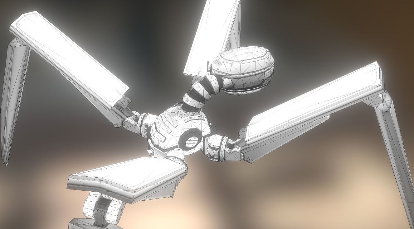 Gun Bot Free low-poly 3D model_19