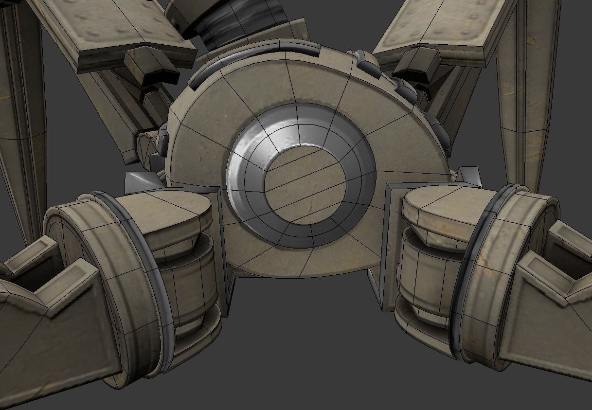 Gun Bot Free low-poly 3D model_27